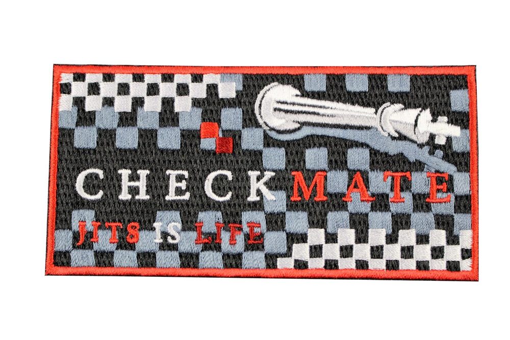 CHECKMATE embroidered jiu-jitsu gi patch