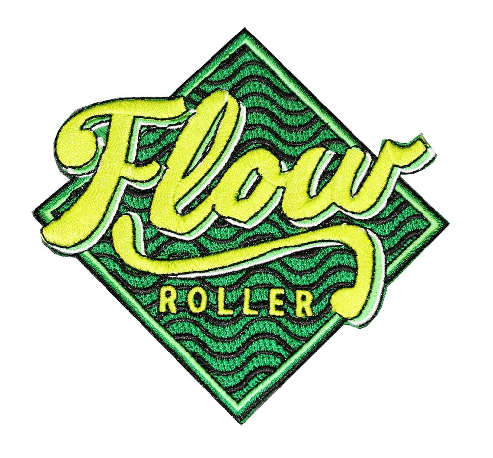 Flow Roller embroidered patch