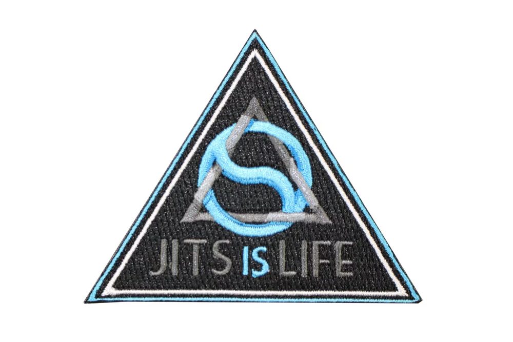 Jits is Life embroidered patch