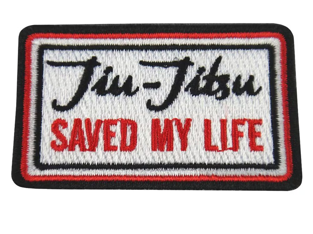 SAVED my Life embroidered jiu-jitsu gi patch